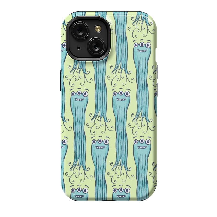 iPhone 15 StrongFit Cute Octopus Sea Monster Character by Boriana Giormova