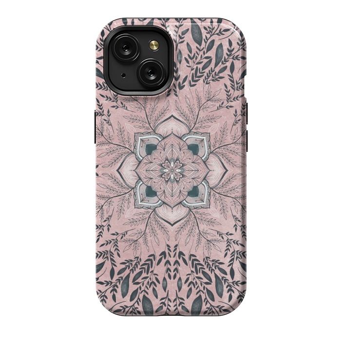 iPhone 15 StrongFit Pink nature by Rose Halsey
