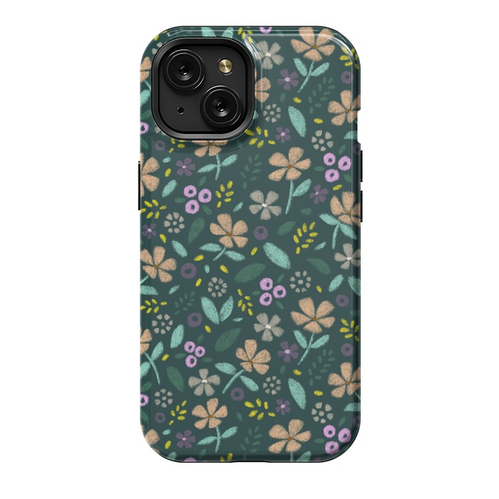 iPhone 15 StrongFit Wildflowers by Tishya Oedit