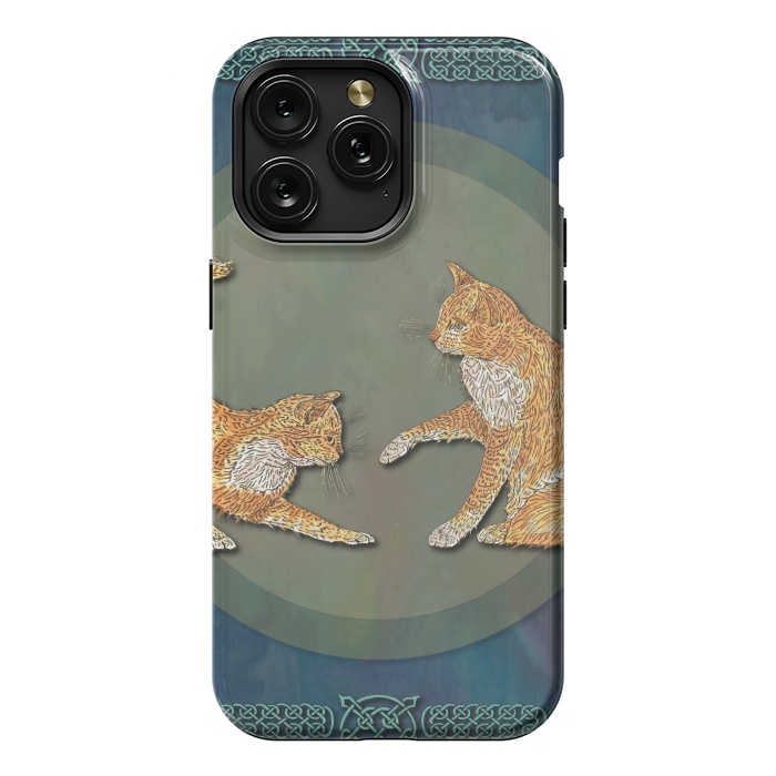 iPhone 15 Pro Max StrongFit Ginger Cats by Lotti Brown
