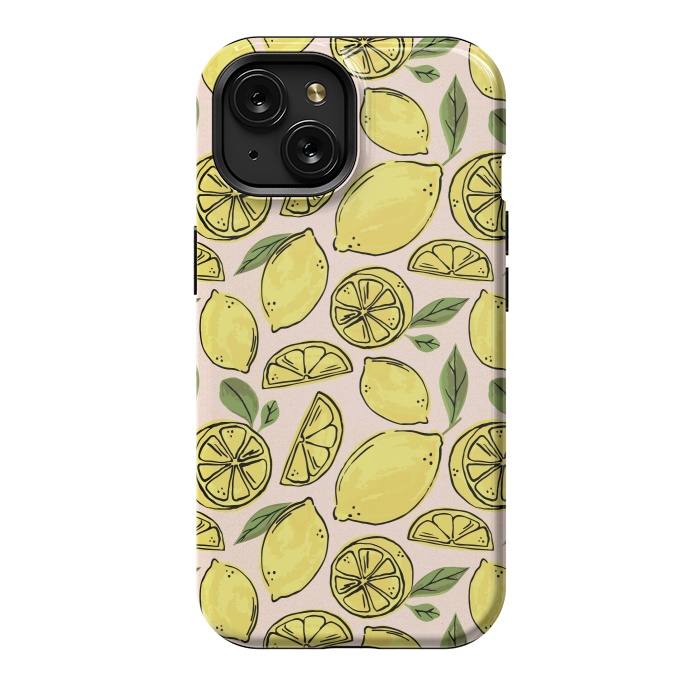 iPhone 15 StrongFit Lemons by Melissa Lee