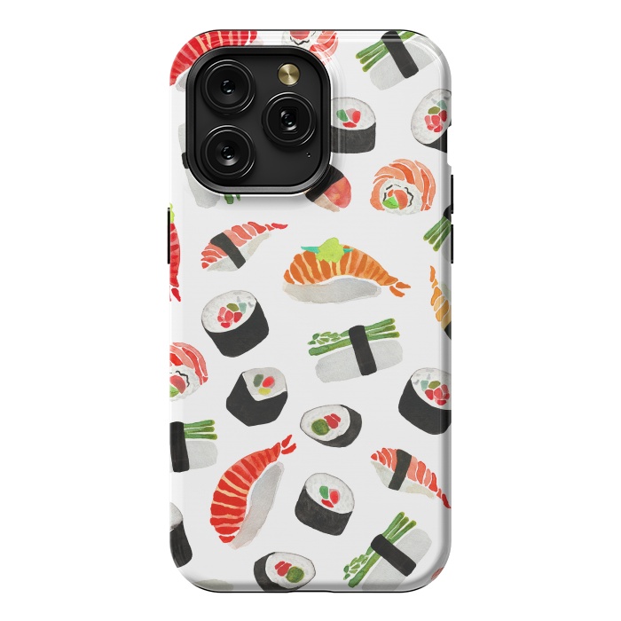 iPhone 15 Pro Max StrongFit Sushi Pattern by Amaya Brydon