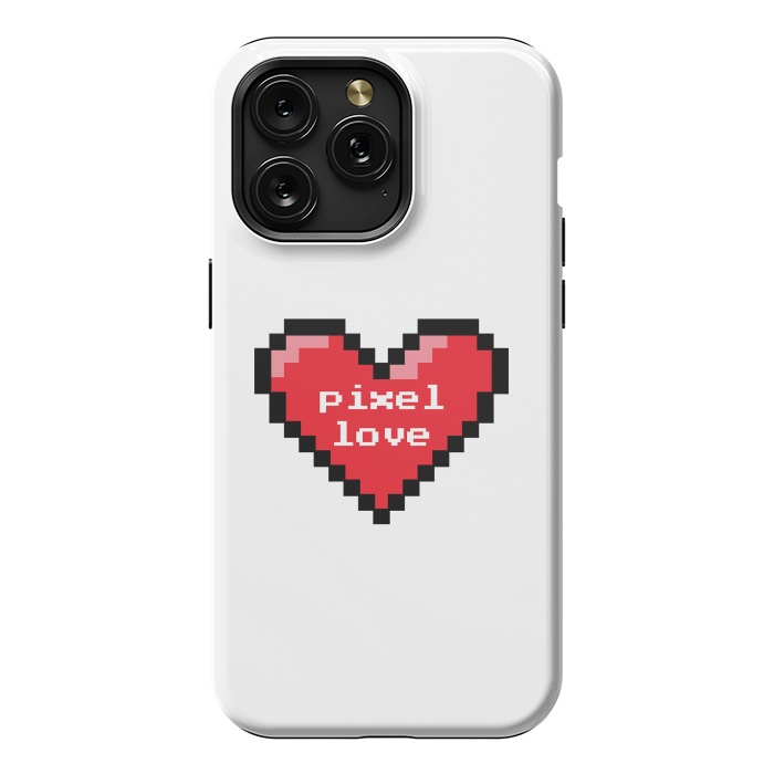 iPhone 15 Pro Max StrongFit Pixel love by Laura Nagel