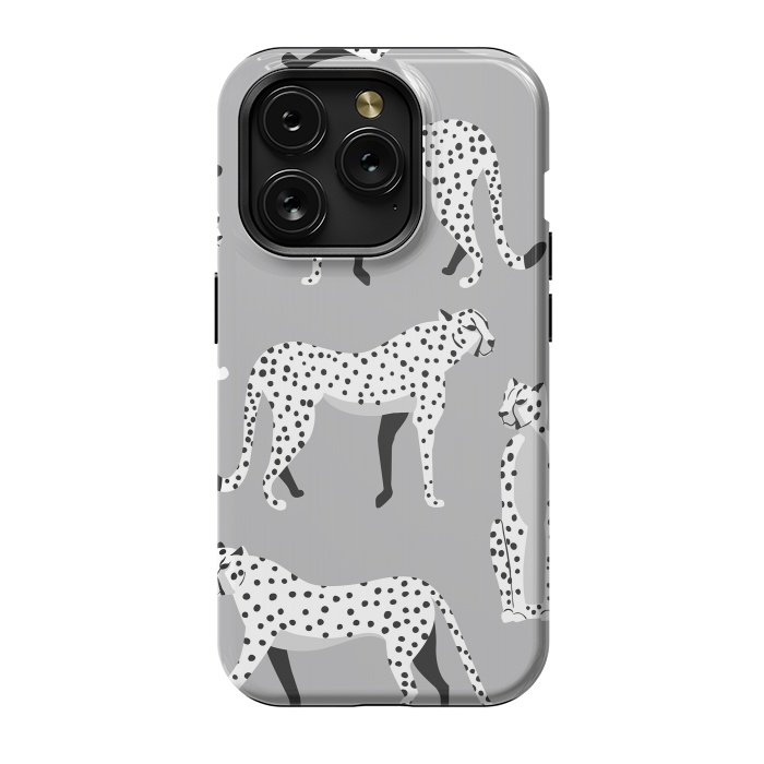 iPhone 15 Pro StrongFit Cheetah pattern 04 by Jelena Obradovic