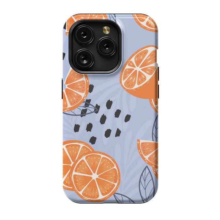 iPhone 15 Pro StrongFit Orange pattern 04 by Jelena Obradovic