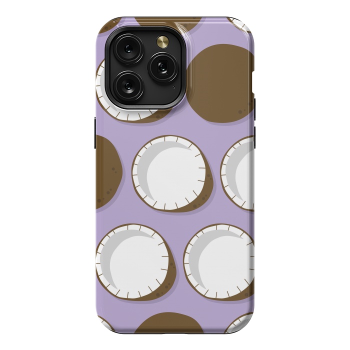 iPhone 15 Pro Max StrongFit Coconut pattern 02 by Jelena Obradovic