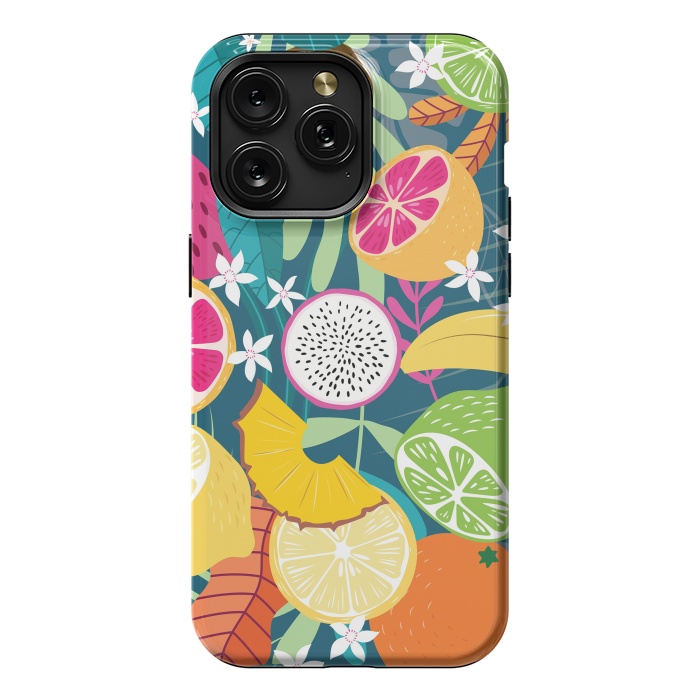 iPhone 15 Pro Max StrongFit Tropical fruit pattern 02 by Jelena Obradovic