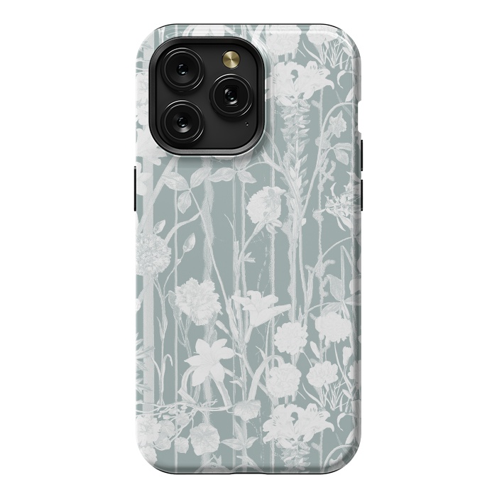 iPhone 15 Pro Max StrongFit Pastel botanical floral vines by Oana 