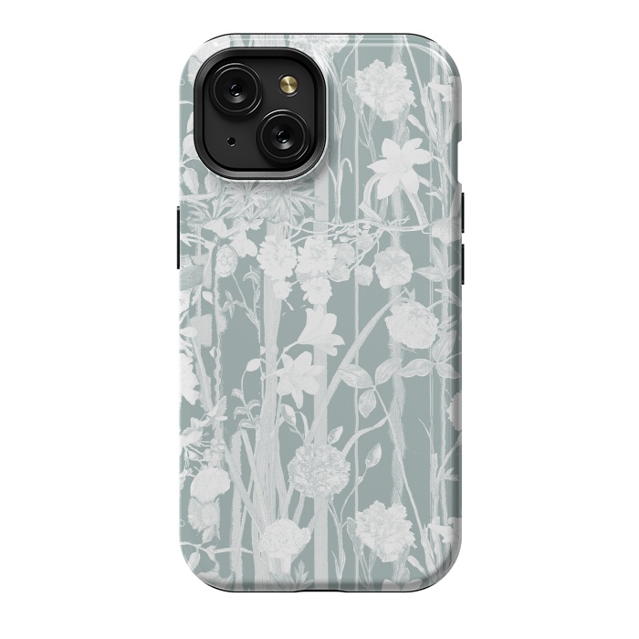 iPhone 15 StrongFit Pastel botanical floral vines by Oana 