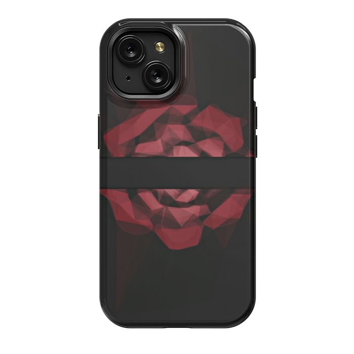iPhone 15 StrongFit Red rose by CAS