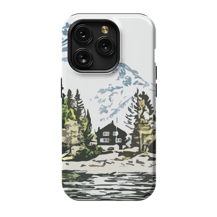 iPhone 15 Pro StrongFit Mountain Forest by Creativeaxle