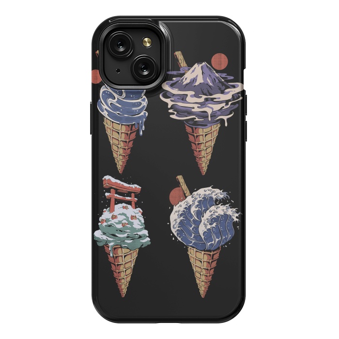 iPhone 15 Plus StrongFit Japanese Ice Creams by Ilustrata