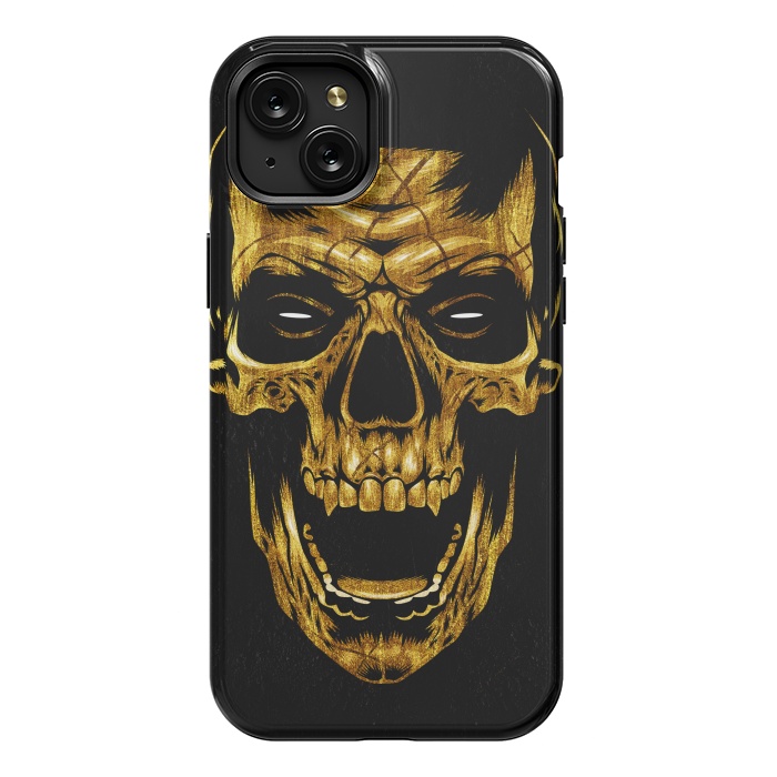 iPhone 15 Plus StrongFit Golden Skull by Alberto