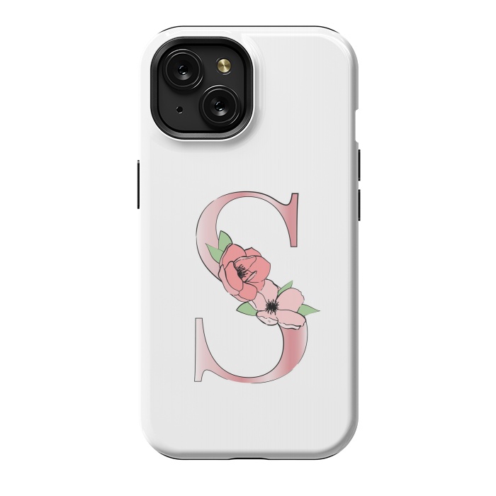 iPhone 15 StrongFit Monogram Letter S by Martina