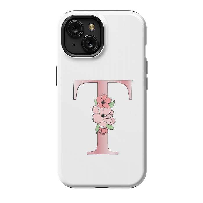 iPhone 15 StrongFit Monogram Letter T by Martina