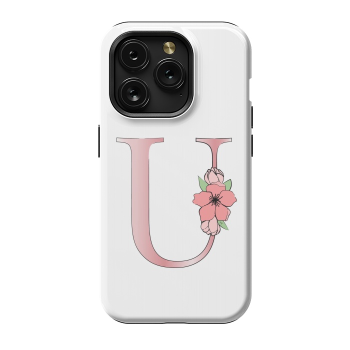 iPhone 15 Pro StrongFit Monogram Letter U by Martina