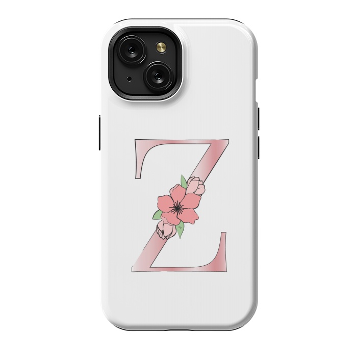 iPhone 15 StrongFit Monogram Letter Z by Martina