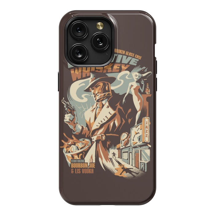 iPhone 15 Pro Max StrongFit Detective Whiskey by Ilustrata