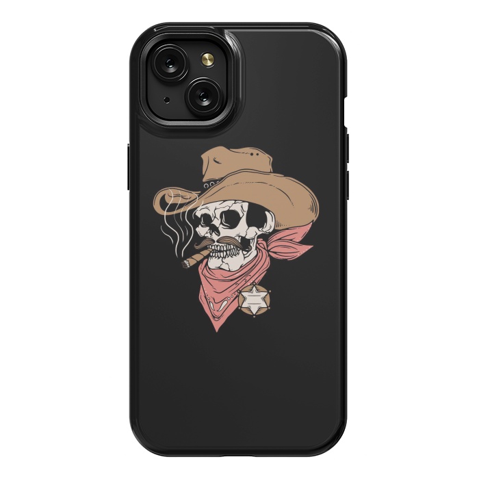 iPhone 15 Plus StrongFit Skull Sheriff by Afif Quilimo
