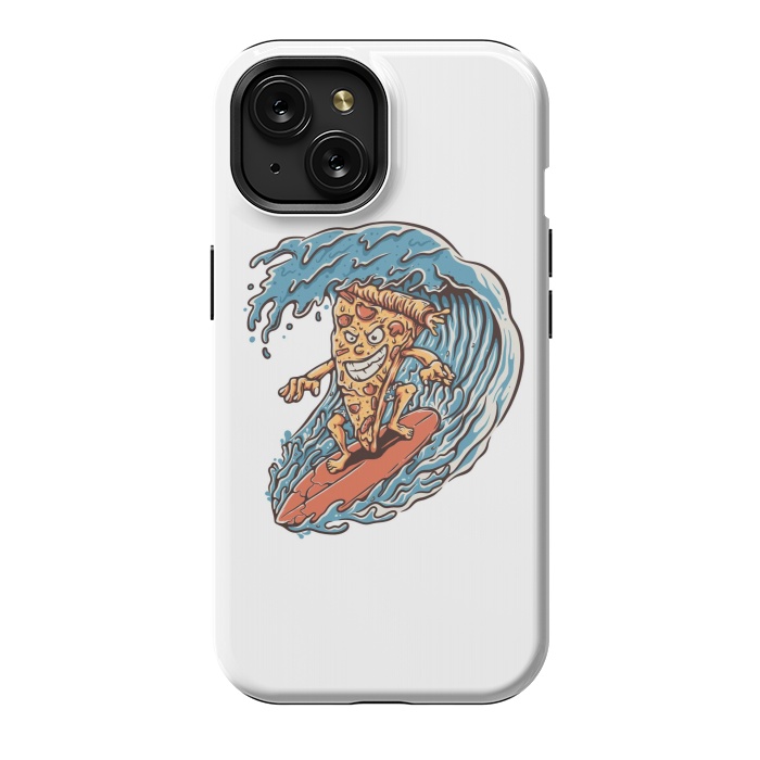 iPhone 15 StrongFit Pizza Surfer by Afif Quilimo