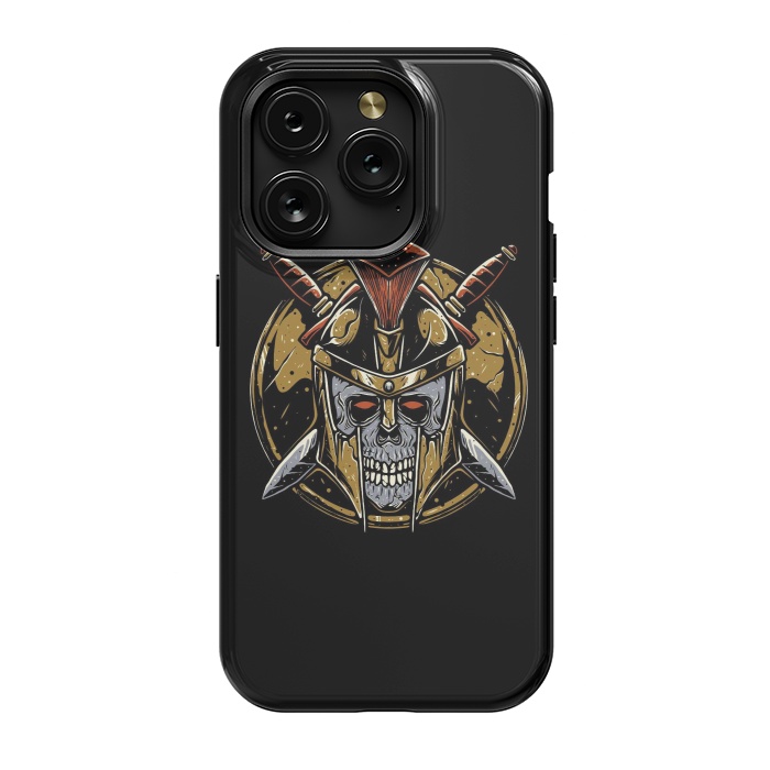 iPhone 15 Pro StrongFit Skull Spartan 1 by Afif Quilimo