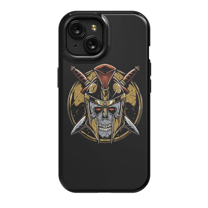 iPhone 15 StrongFit Skull Spartan 1 by Afif Quilimo