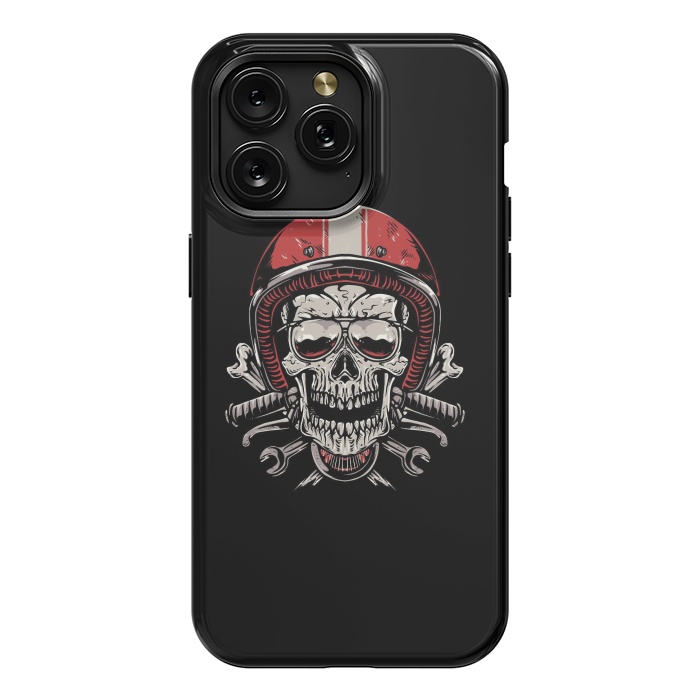 iPhone 15 Pro Max StrongFit Skull Biker 4 by Afif Quilimo
