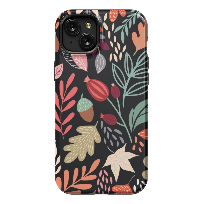 iPhone 15 Plus StrongFit Autumn design Pattern V by ArtsCase