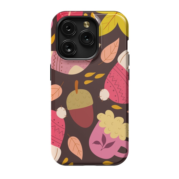 iPhone 15 Pro StrongFit Autumn Pattern Design III by ArtsCase