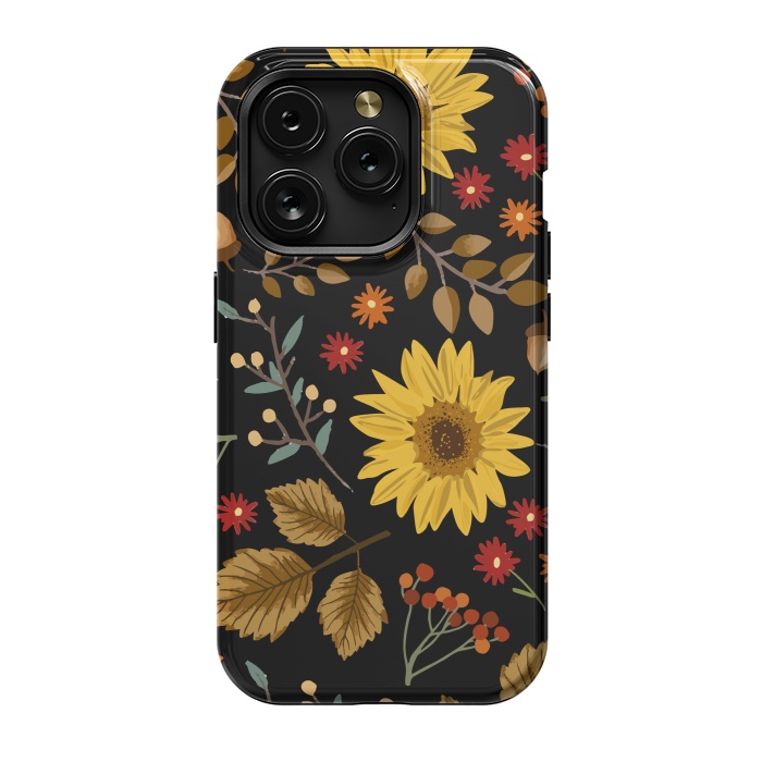 iPhone 15 Pro StrongFit Autumn Sunflowers II by ArtsCase
