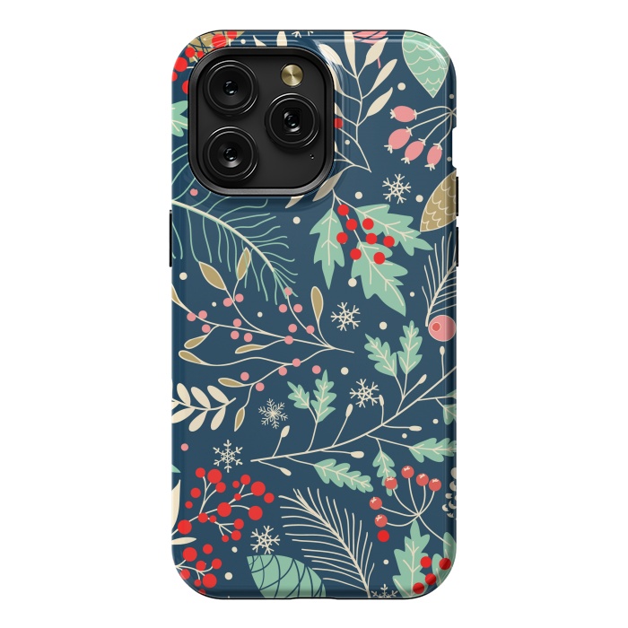 iPhone 15 Pro Max StrongFit Christmas Floral Design III by ArtsCase