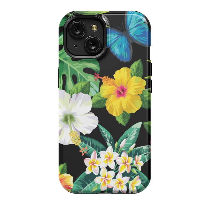iPhone 15 StrongFit Tropical Flowers 1 by ArtsCase