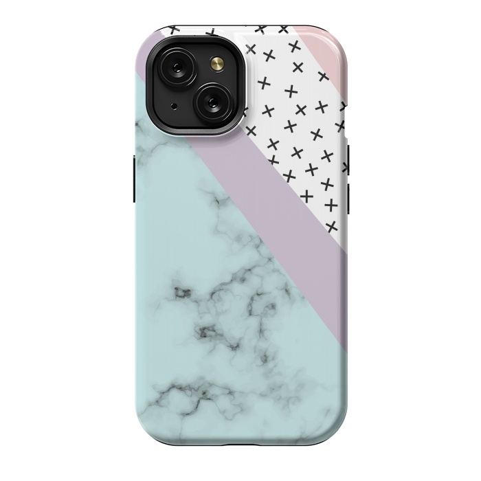 iPhone 15 StrongFit Minimum Creative Marble by ArtsCase