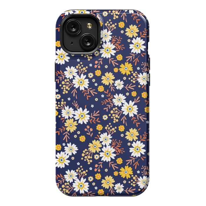 iPhone 15 Plus StrongFit Small Multicoloured Flowers by ArtsCase