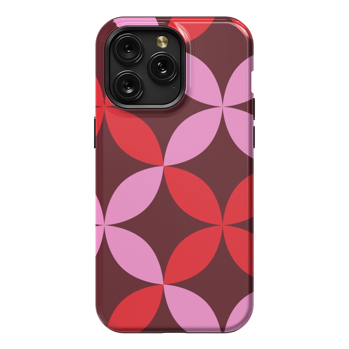 iPhone 15 Pro Max StrongFit red pink floral  by Winston