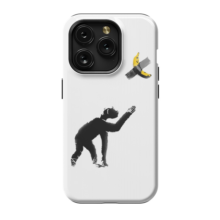 iPhone 15 Pro StrongFit Chimpanzee and Banana Taped by Afif Quilimo