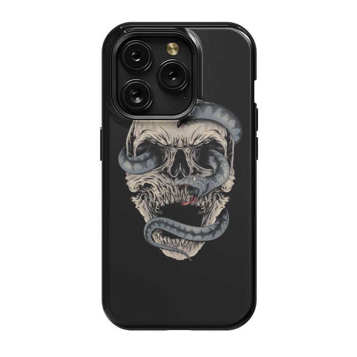 iPhone 15 Pro StrongFit Skull Snake by Afif Quilimo