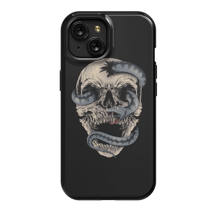 iPhone 15 StrongFit Skull Snake by Afif Quilimo