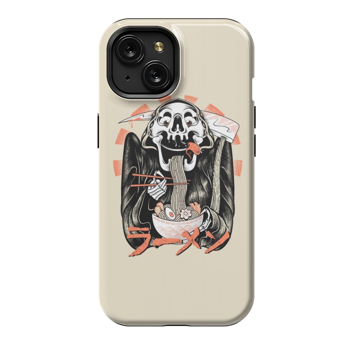 iPhone 15 StrongFit Grim Reaper Love Ramen by Afif Quilimo