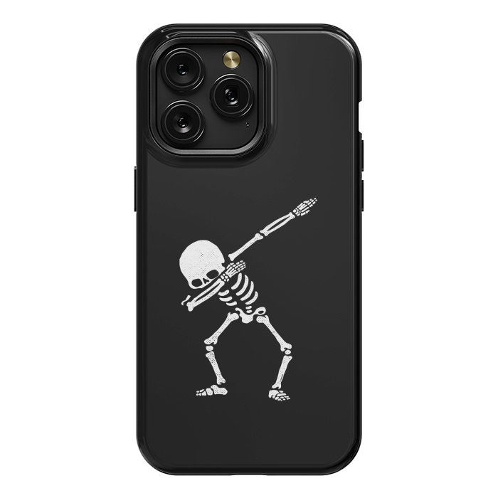 iPhone 15 Pro Max StrongFit Dabbing Skeleton Dab Pose Hip Hop Skull by Vó Maria