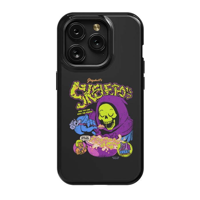 iPhone 15 Pro StrongFit Skelet-O's - Grayskull Cereal by Vó Maria