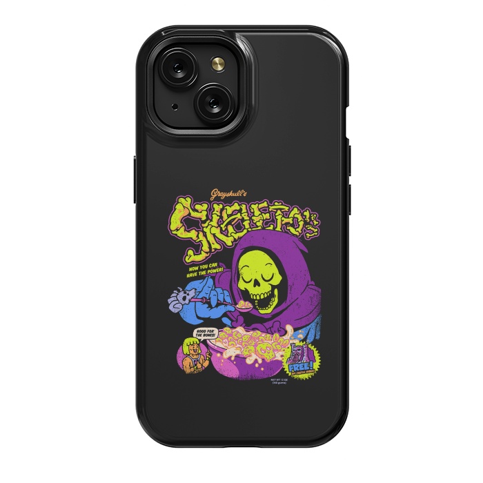 iPhone 15 StrongFit Skelet-O's - Grayskull Cereal by Vó Maria