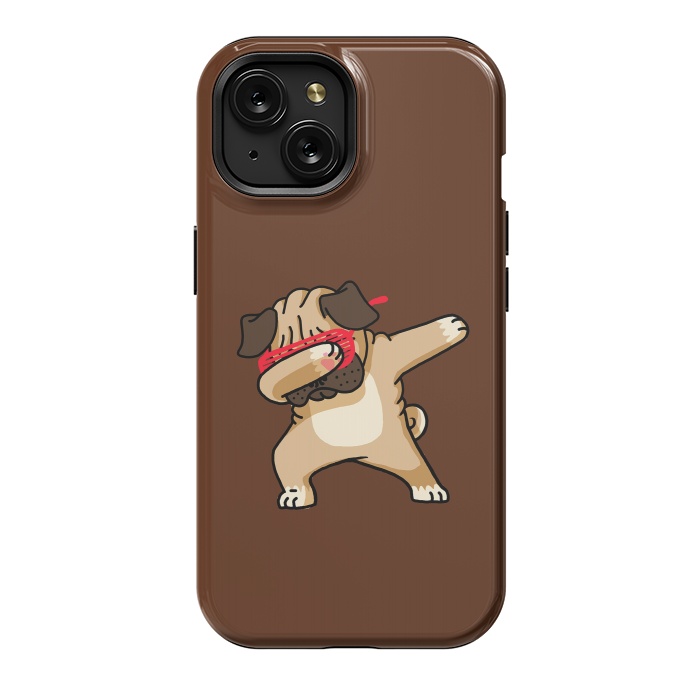 iPhone 15 StrongFit Dabbing Pug by Vó Maria