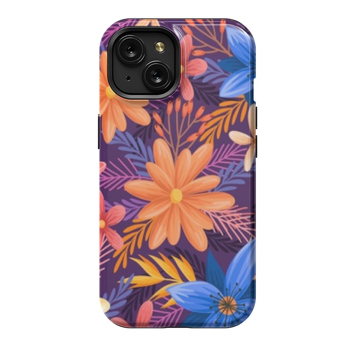 iPhone 15 StrongFit beautiful tropical pattern by MALLIKA