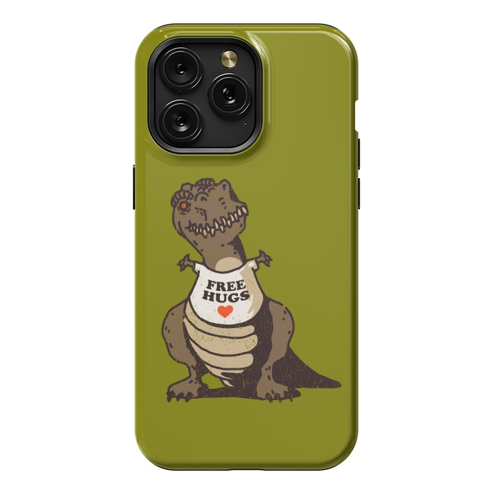 iPhone 15 Pro Max StrongFit T-Rex Free Hugs by Vó Maria
