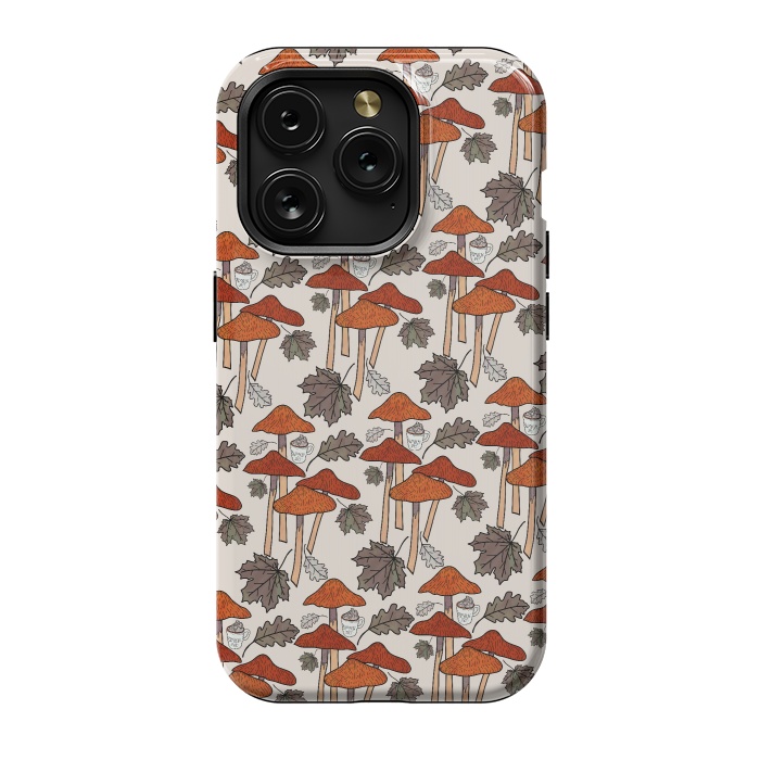 iPhone 15 Pro StrongFit Autumn Mushrooms  by Steve Wade (Swade)