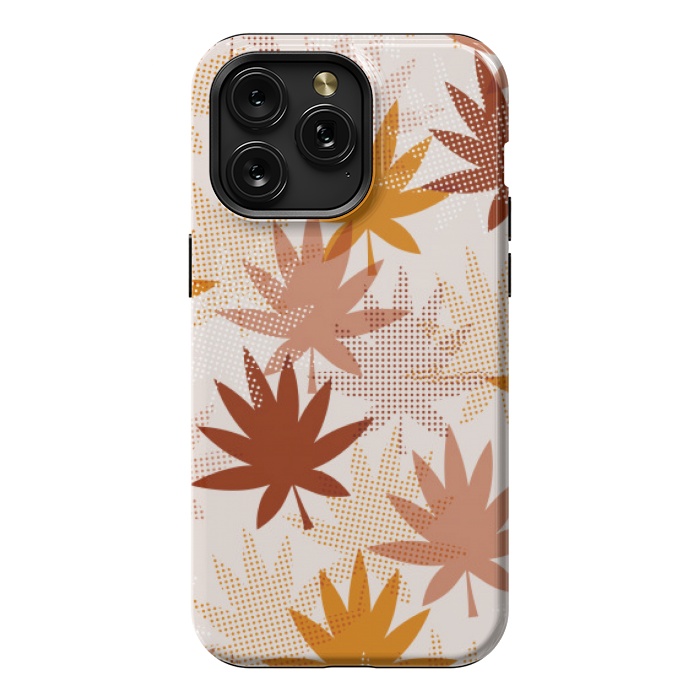 iPhone 15 Pro Max StrongFit leaves pattern autumn by MALLIKA