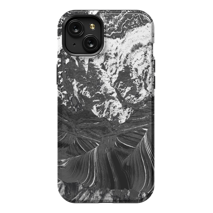 iPhone 15 Plus StrongFit Dark sandstone mountain landscape by Oana 