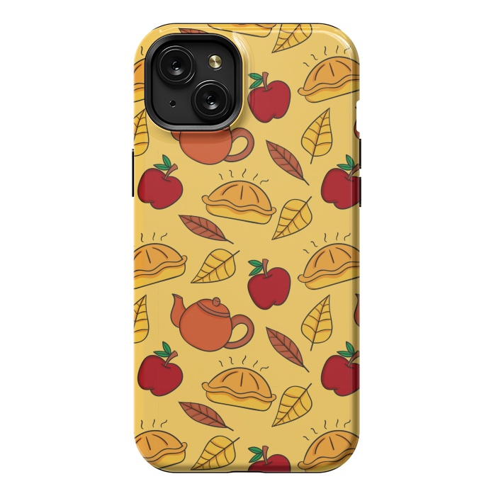 iPhone 15 Plus StrongFit apple pie pattern by MALLIKA
