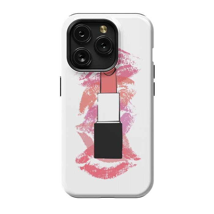 iPhone 15 Pro StrongFit Lipstick Kisses by Martina
